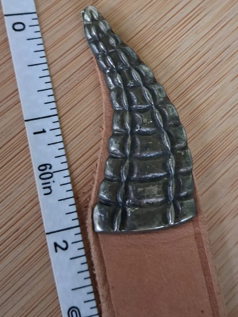 vintage Omega belt with alligator accents